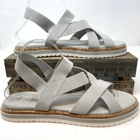 B-52 by Bullboxer Light Grey Primm Strappy Sandal Size 11 New - Picture 7 of 13